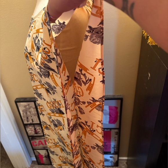 Fashion Beige and Black Graphic Dress - Picture 4 of 5